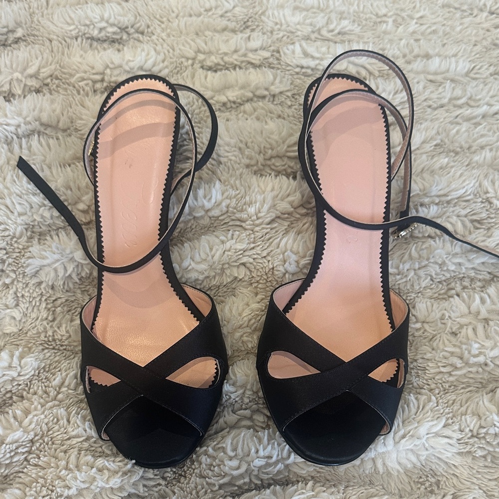 J. Crew Black Strappy Sandals
